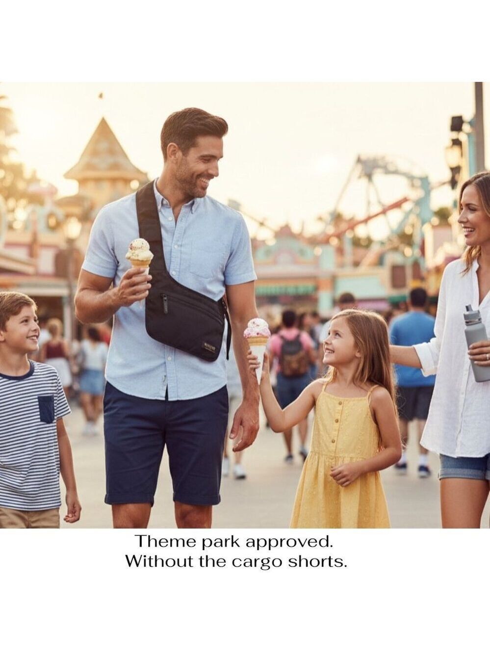 Nine West Black Secure Crossbody Bag | Dad Approved | Anti-Theft Confidence